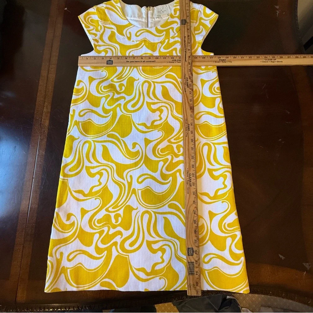 KATE SPADE Women’s Sheath Dress Size 4 Zip Back Cotton Career Easter Preppy